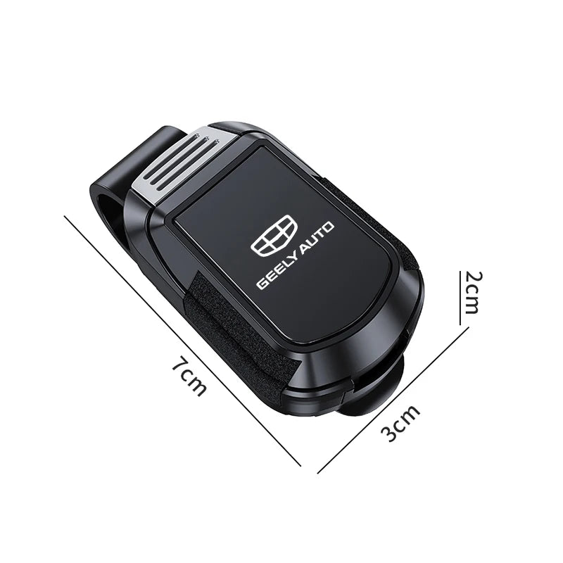Car Sun Visor Glasses Clip Mirror Style Sunglasses Holder For Geely Coolray Geometry C GX3 Emgrand EC7 Panda Tugella Car Gadgets