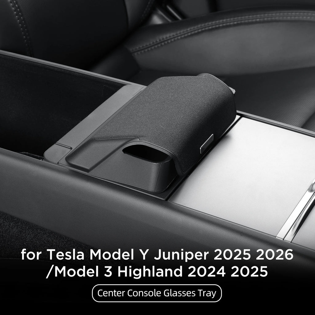 SMABEE for 2025 2026 Tesla Model Y Launch Juniper/ Model 3 2025 Car Glasses Tray Center Console Armrest Storage Box Organizer
