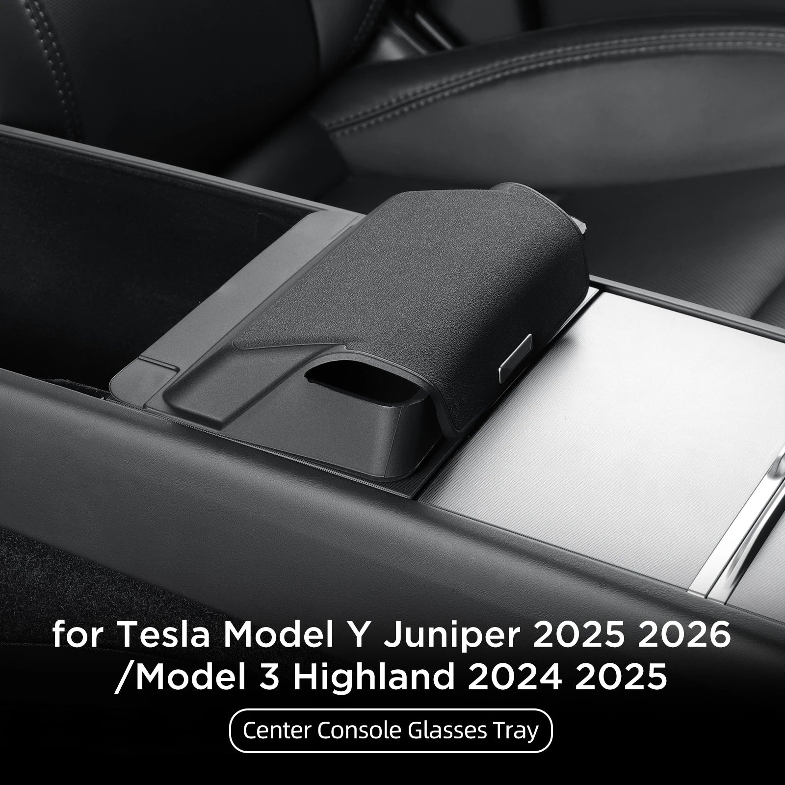 SMABEE for 2025 2026 Tesla Model Y Launch Juniper/ Model 3 2025 Car Glasses Tray Center Console Armrest Storage Box Organizer