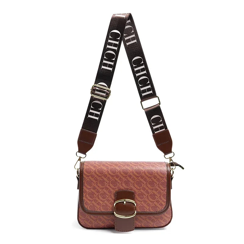 CH High Quality Design Letter Slanted Women's Bag Exquisite and Elegant Women's Packaging Decoration Versatile and Fashionable
