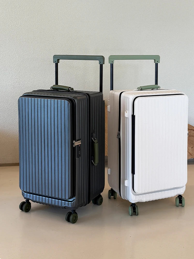 32/34-inch Wide Handle Side-Opening Travel Suitcase Expandable Large Capacity Luggage 28-inch Women's bag valise voyage 2026 NEW