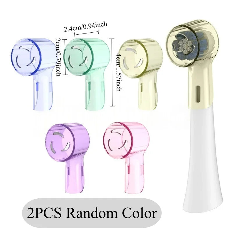 2-8Pcs Colors Toothbrush Dustproof Covers Caps Compatible with Braun Oral B & iO Series Electric Toothbrush Head Protector