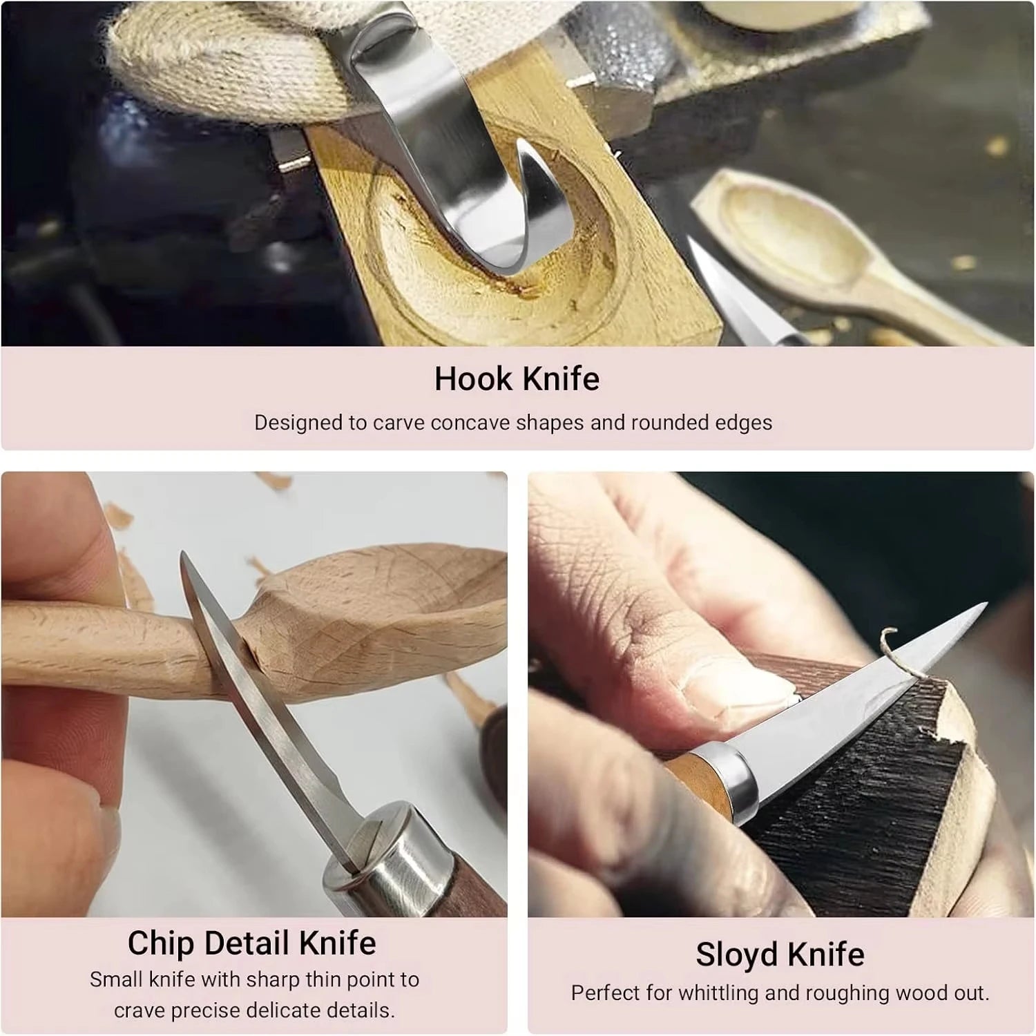 5pcs tools for wood carving Chisel Woodworking Cutter Hand Tool Set Wood Carving Knife DIY Peeling Woodcarving
