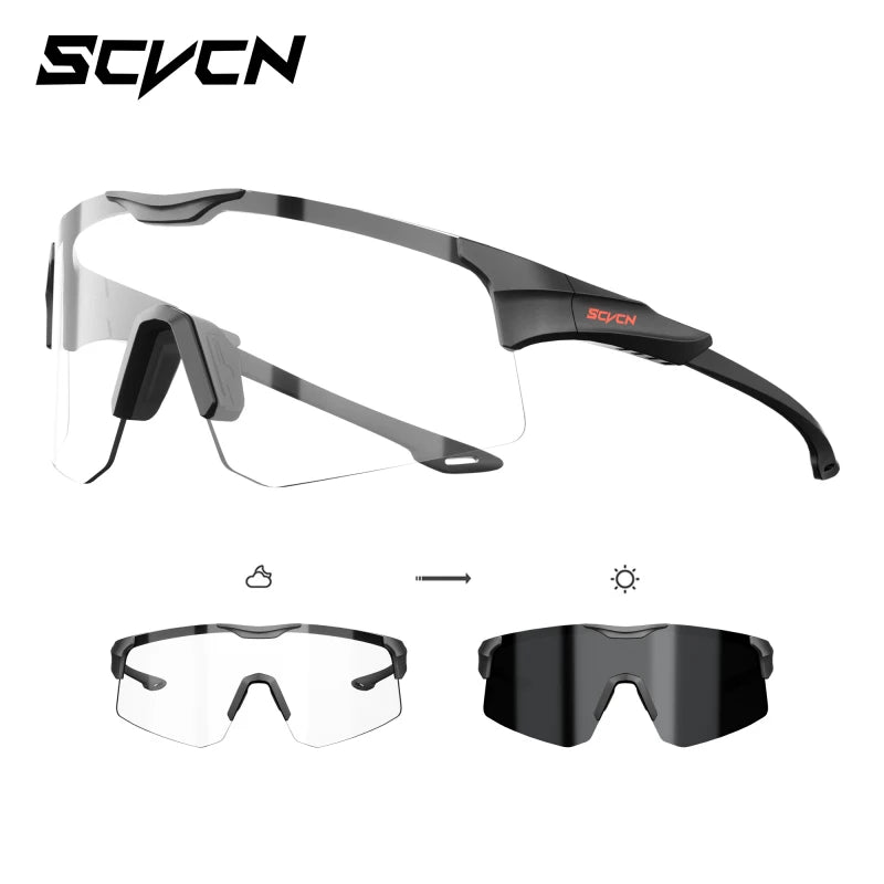 SCVCN Cycling Glasses Sunglasses for Men Outdoor Sports Glasses UV400 Hiking Eyewear MTB Road Cycling Goggles Bicycle Women