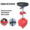 34L Gear Oil Receiver Machine Recovery Bucket Large Capacity Waste Oil Collector Height Adjustable Engine Oil Suction Machine