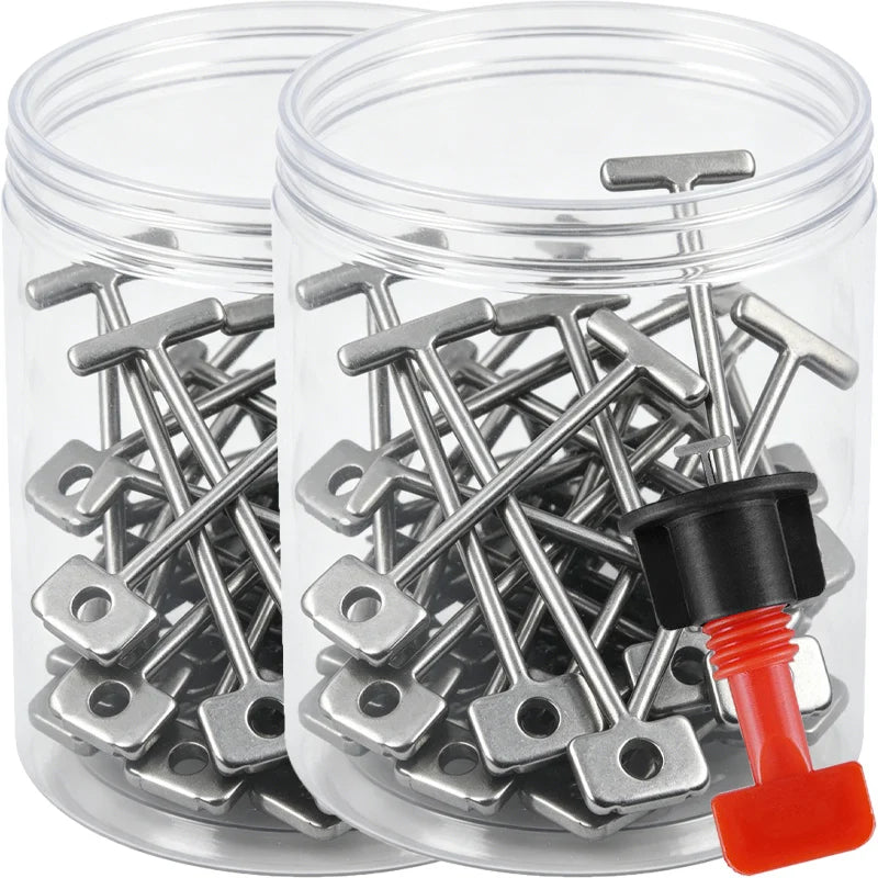 300/50pcs Replacement Steel Needles Tiles Leveling Device For Tiling Walls Tiles Leveler Pin Reusable Tile Installation Tools