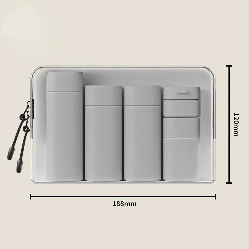 1Set Hydrating makeup dispensing bottles, portable lotions, shampoos, traveling, refillable, squeezed empty bottles