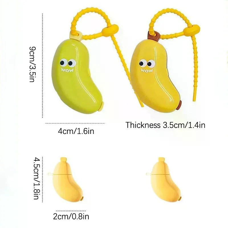 Banana Toothbrush Head Protective Cover With Toothpaste Compartment Toothbrush Dust Clamp Portable Travel Style Storage Box