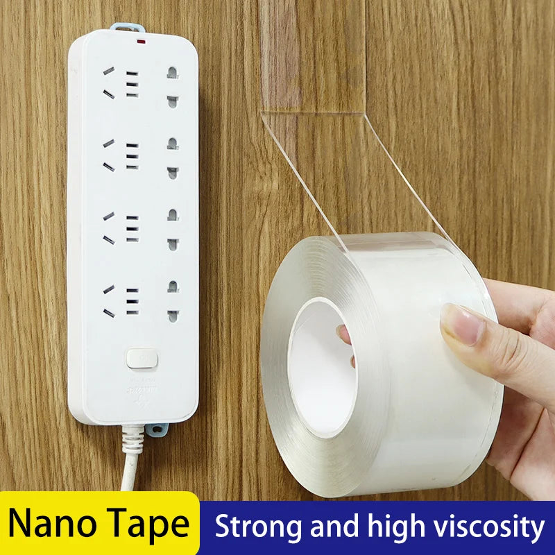 Nano Tape Double-Sided Adhesive High Viscosity Wall Fixing No Trace 1M/3M/5M Length