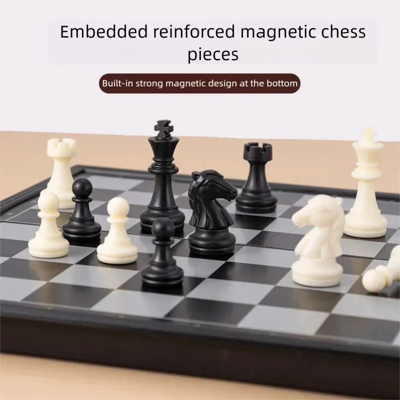 24CM Foldable Magnetic Chess Game Board Ideal Tabletop for Family Gathering QLYX02