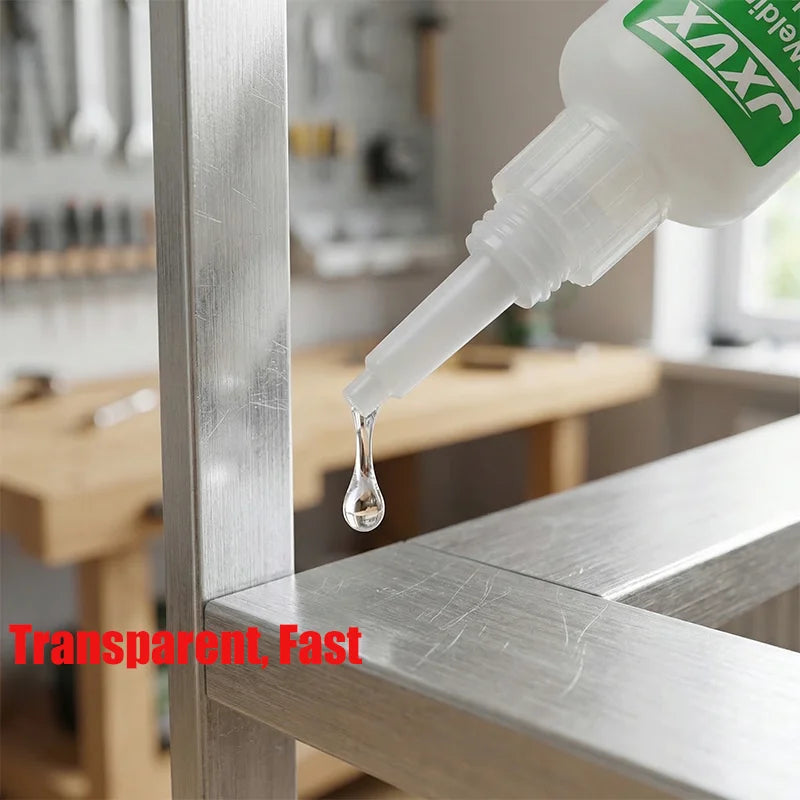 5Pcs 50g High Strength Welding Super Glue Oily Glue Universal Adhesive Instant Glue for Metal Resin Glass Wood DIY Transparent Quick Repair Tool