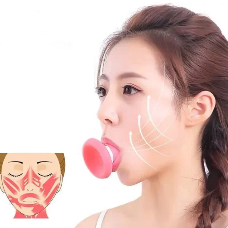 Silicone Jawline Exerciser Lifting Firming Face Double Chin Remover Ball Breathing Trainer Slimmer Muscle Training Face Lift Hot