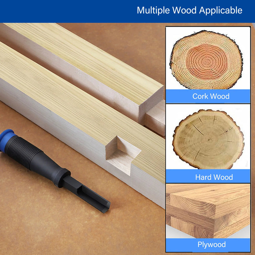 Right Angle Chisel Chrome Vanadium Steel TPR Handle  Corner Chisel for Woodworking Slotting Cutting Corner Chisel