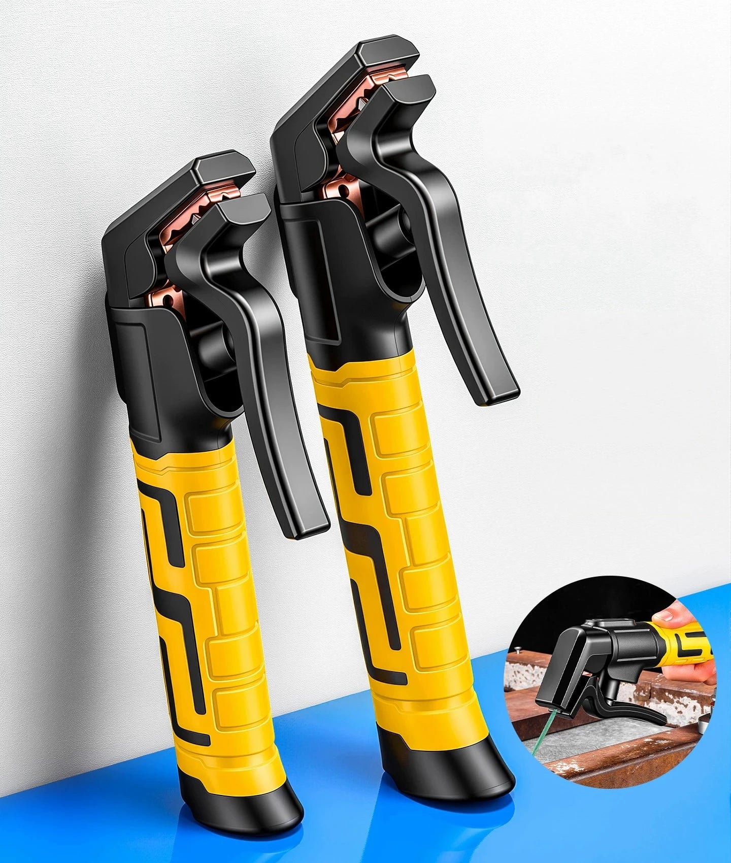 Copper Cable Welding Electrode Holder Heat Resistant Anti-Scalding Welding Clamp Anti-Drop Stable Welding Accessories