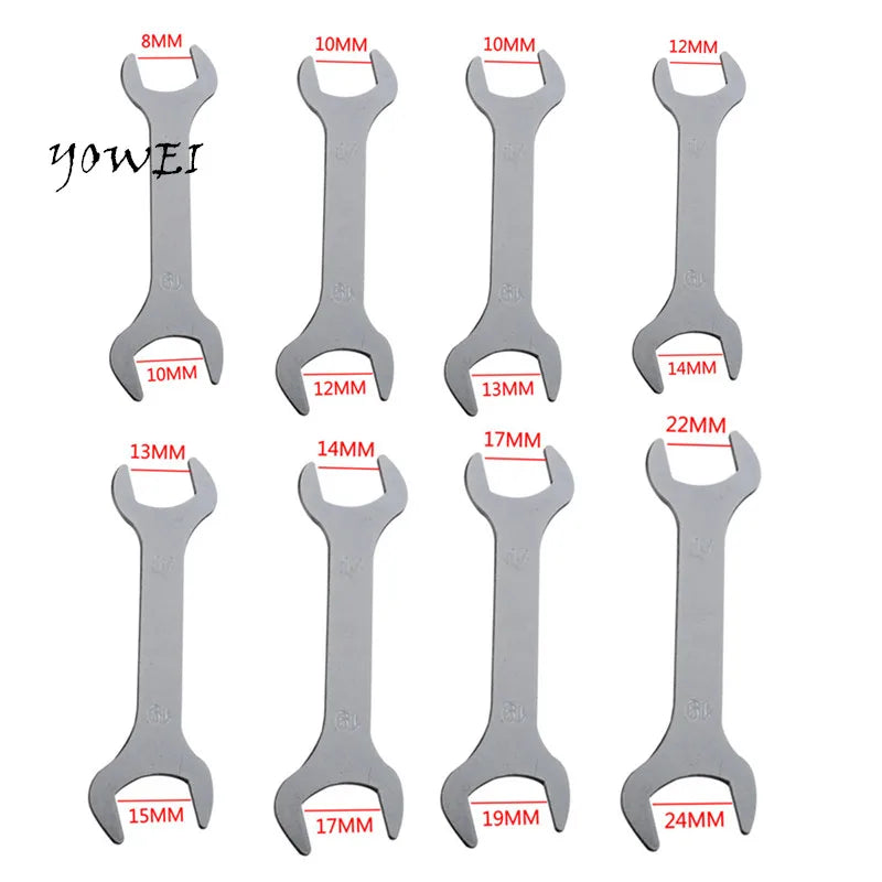 8~24mm Thin Wrench Double Head Open End Dual Use-End Small Wrench for Car Motorcycle Bike Repair Tools Maintenance Hardware Hand
