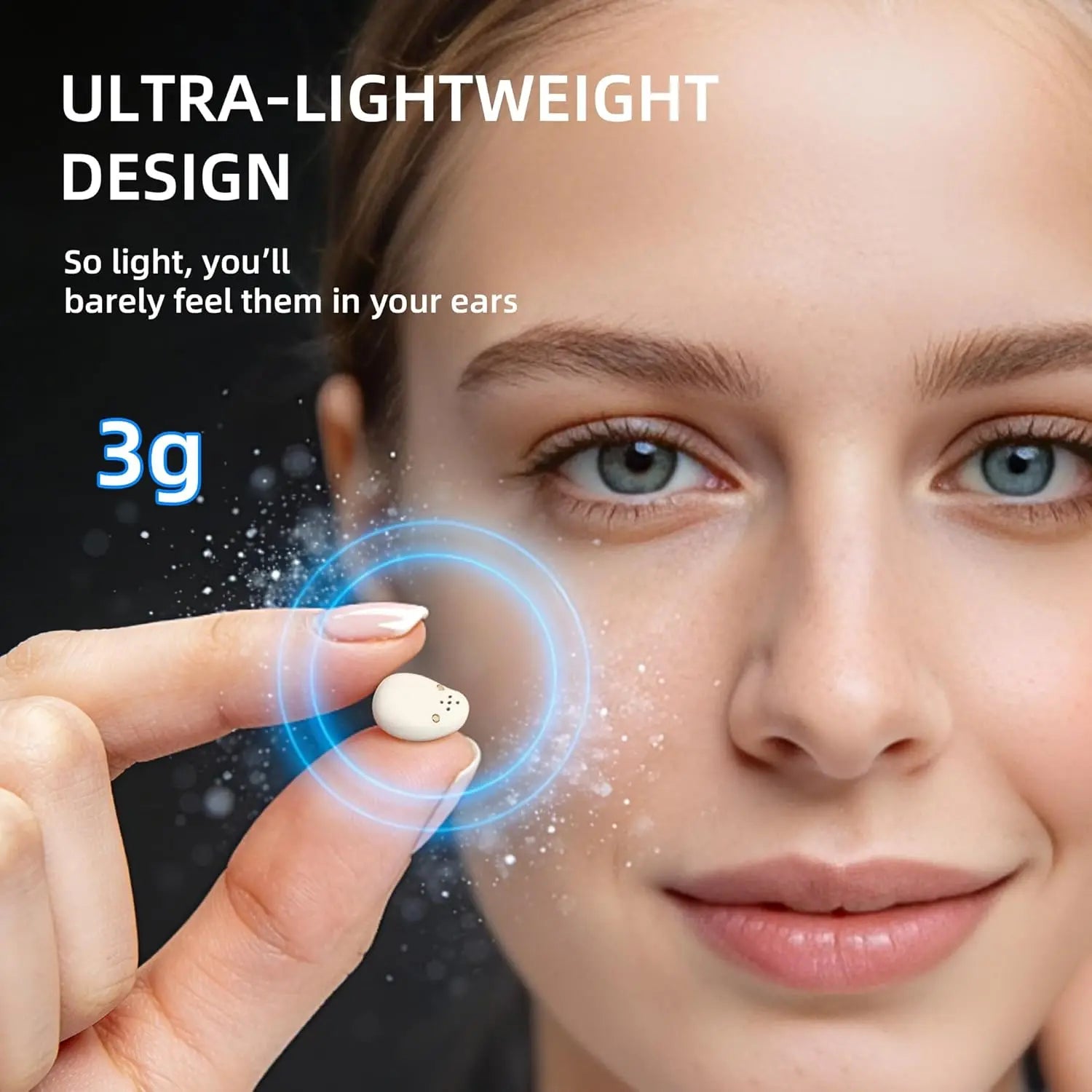 Sleep Earbuds Mini Invisible Wireless Bluetooth 6.0 Micro Sleep Headphones,  6Hrs Single Charge Hidden Earbuds with LED Screen