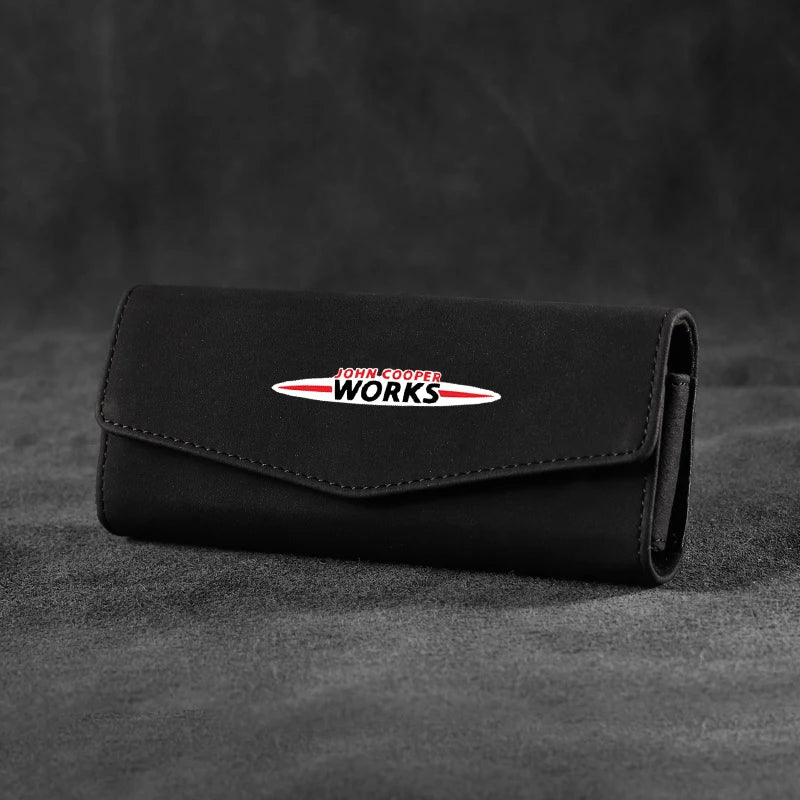 Car Glasses Case Sunglasses Storage Box Clip For MINI John Cooper S Works JCW R50 R52 R57 R58 R56 F55 F56 Countryman Accessories