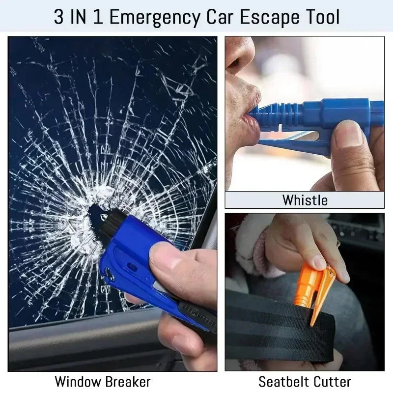 1pc Mini Safety Hammer Keychain Escape Car Life-saving Escape Hammer Window Broken Emergency Glass Breaker