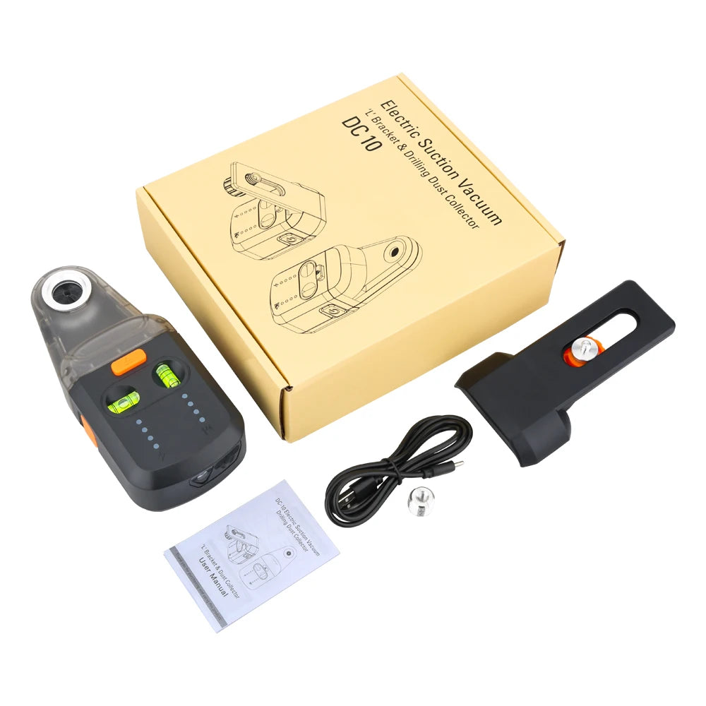 GVDA Electric Suction Vacuum Laser Level Mobile Bracket Drilling Dust Collector for Hammer Screwdriver Alignment Drilling Tools