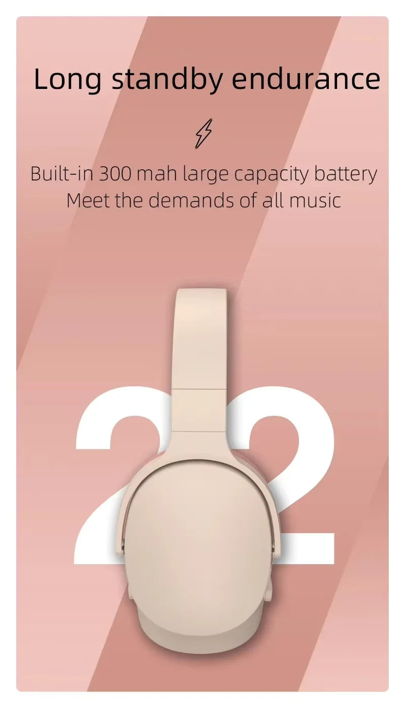 Bluetooth Headsets Gaming Headphones Dual Mode Wireless Earphones Foldable Noise Reduction Music Headsets For iPhone Xiaomi