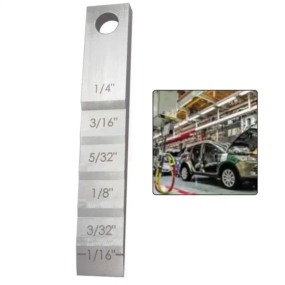 Small Pipe Spacer Wedge Stepped Gauge 6-Step Stainless Steel Wedge High-Precision Tool Step Feeler Gauge For Pipe Fitter Tools