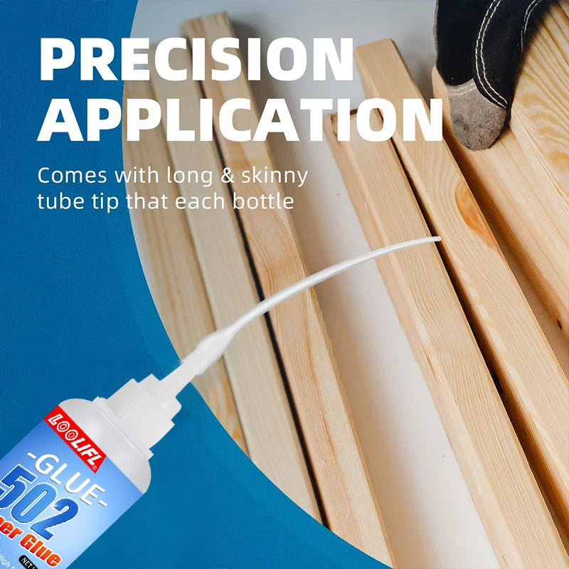 LOOLIFL 502 Instant Super Glue, 20g Bottles, Ultra Strong Fast Bond Glue for Metal, Plastic,Wood, Ceramics, Shoes & DIY Projects