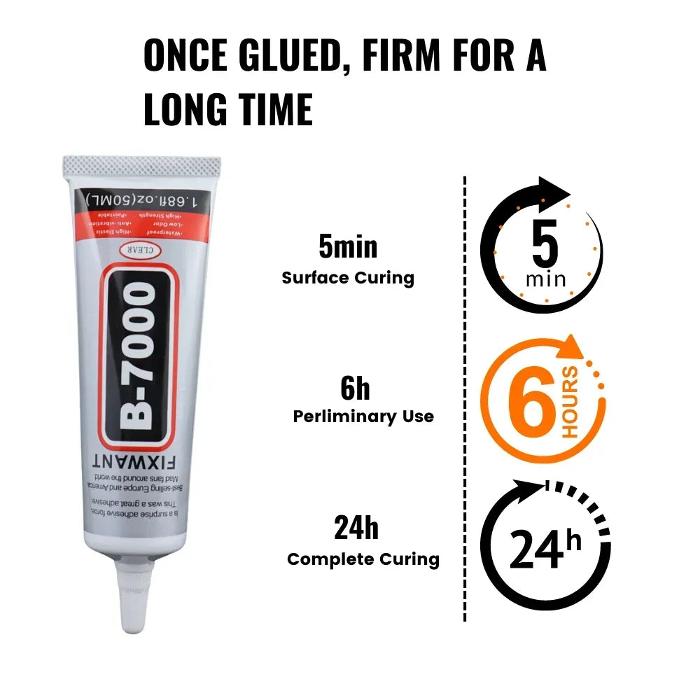 15/50/110ml B-7000 Glue Epoxy Resin Repair Cell Phone Touch Screen Liquid B7000 Glue Jewelry Craft Fabric Shoes Adhesive
