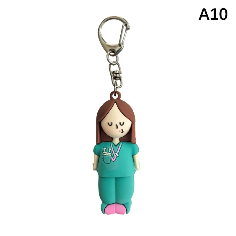 PVC Ampoule Bottle Opener Keychain Syringe-Shaped Cutter Nurse Doctor Aid Medication Vial Breaker Tool