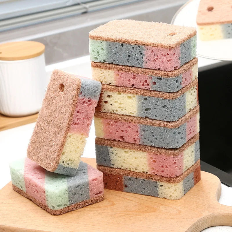 Kitchen Stain Removal Sponge Magic Wipe Hundred Clean Cotton Dishwashing Sponge Wipes Bathroom Cleaning Utensils