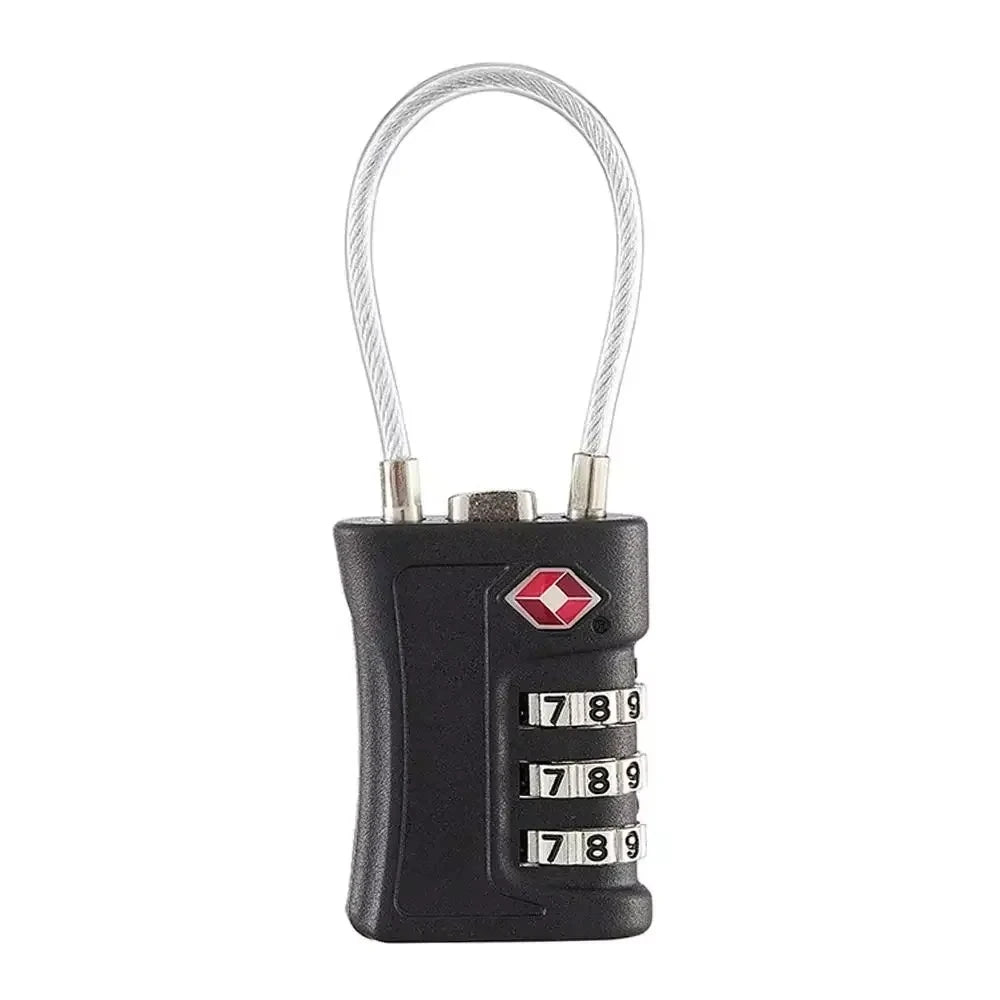 3 Digit Padlock TSA Customs Code Lock for Travel Luggage Password Changeable Password