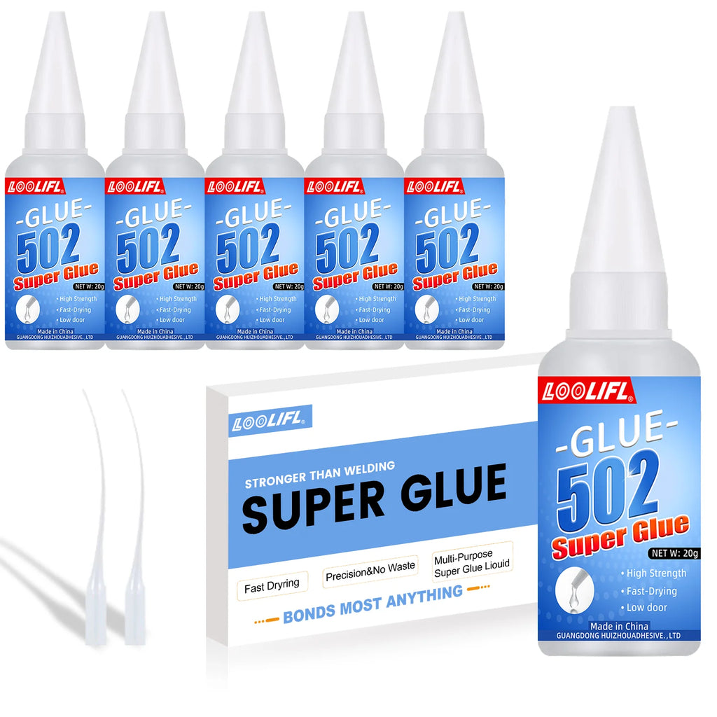 502 Super Glue Quick-drying Strong Cyanoacrylate Glue Is Used for DIY Handicraft Repair of Metal, Wood, Plastic and Ceramics.20g