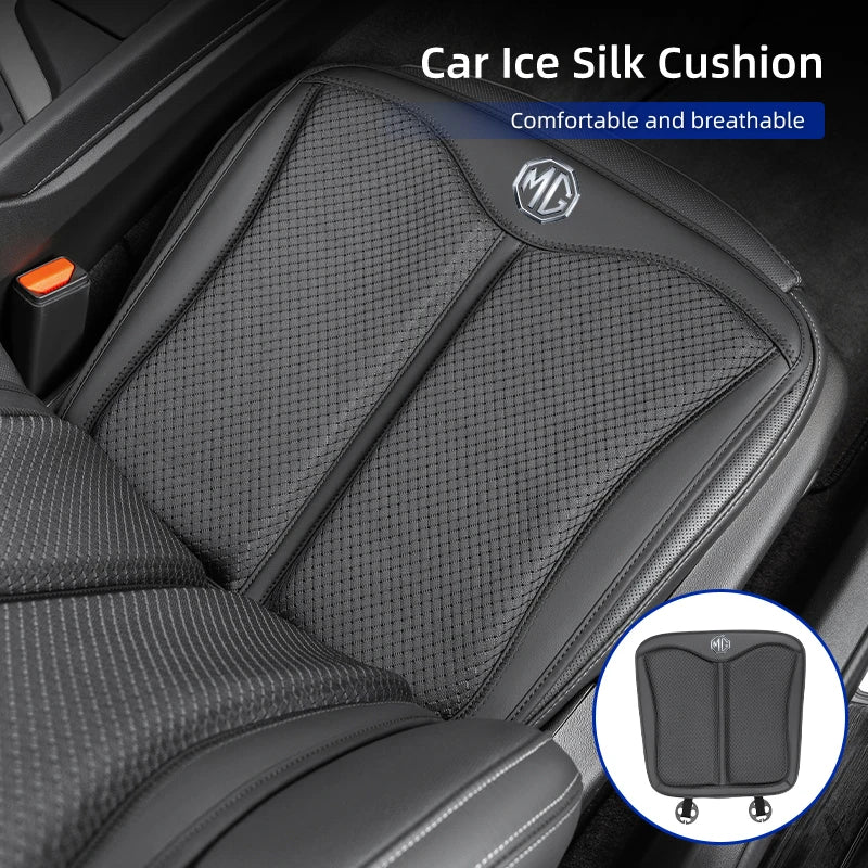 Ice Silk Car Seat Cushion Backrest Seat Protector Cover Accessories For Morris Garages MG 6 3 5 7 TF ZR ZS HS GS GT RX5 Hector