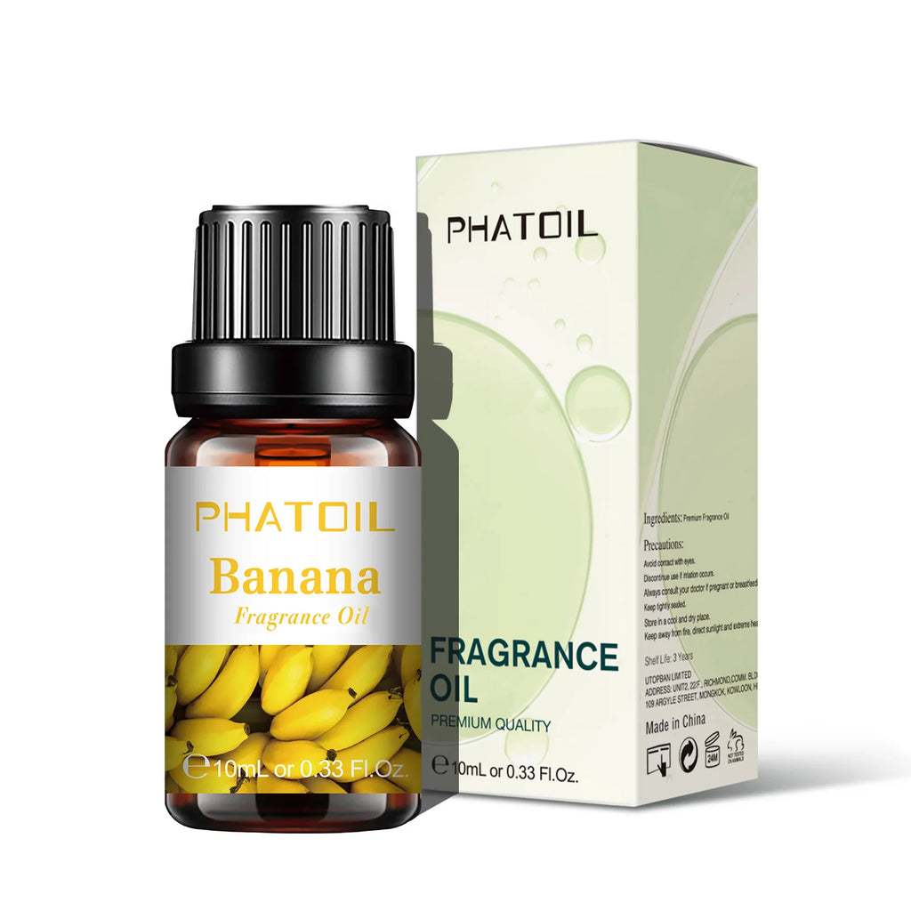 PHATOIL 1/2/6/10pcs 10ml Fruity Fragrance Oil For Aromatherapy Cherry Apple Strawberry Mango Coconut Lemon Fragrance Aroma Oils