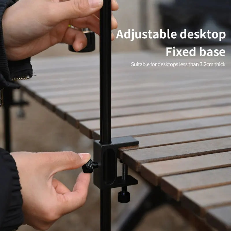 New Camping Shelf IGT Lantern Stand Picnic Tableware Hanging Racks Portable Detachable Aluminium Alloy Light Hangers Stand