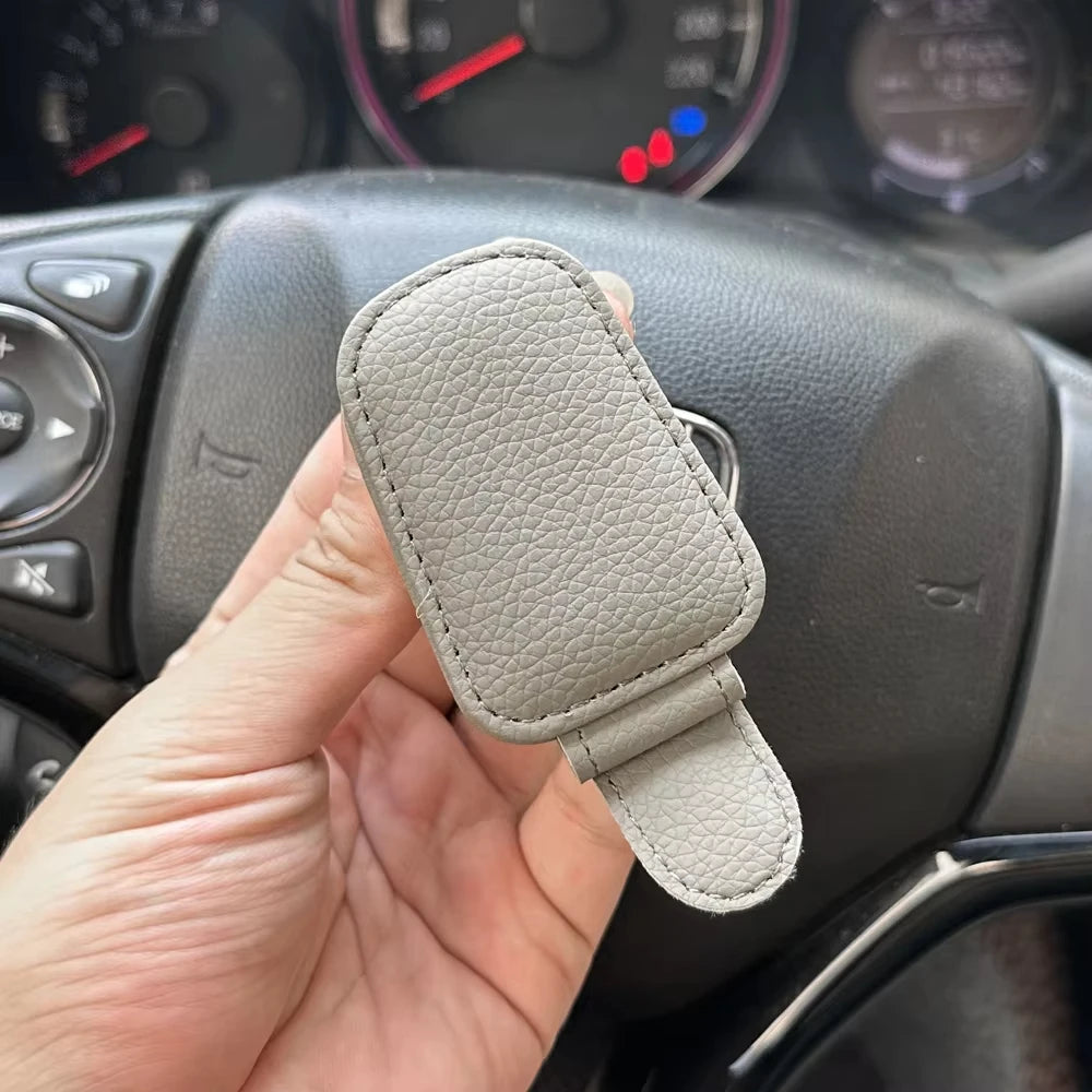 Car Sun Visor Glasses Case Holder Sunglasses Clip Ticket Card Clip Multifunction Portable Clip Auto Interior Accessories