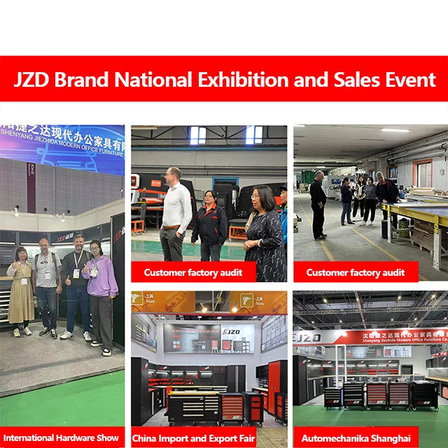 JZD Factory Workshop Garage Steel Tool Boxes, Storage Cabinets, Large Modular Tool Cabinets, Garage Workbenches, Metal Furniture