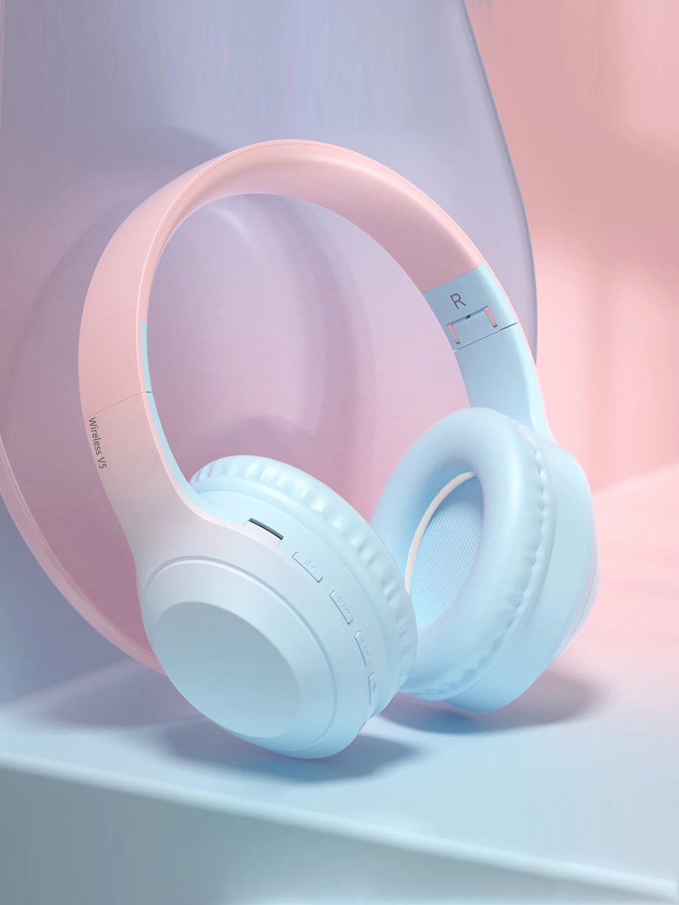 Headset Wireless Headset, Long Life, Foldable, Low Latency Gaming Noise Cancelling Wireless Headset