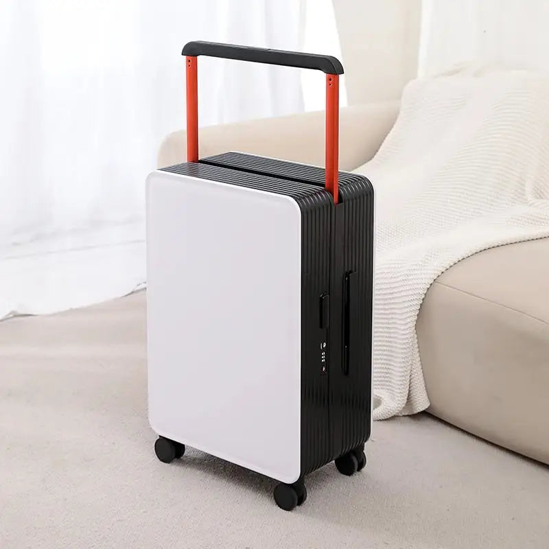 Wide pull suitcase, women's pull suitcase, men's travel suitcase, checked in box, 20 inches 24 inches boarding case, checked in