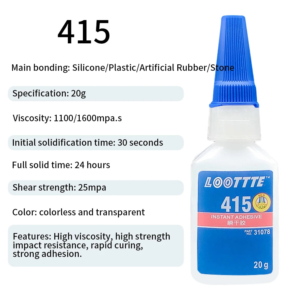 20ml Instant Adhesive Strong Glue Universal Multifunctional Fast Dry Glue for Resin Ceramic Metal Glass Home Instant Adhesive