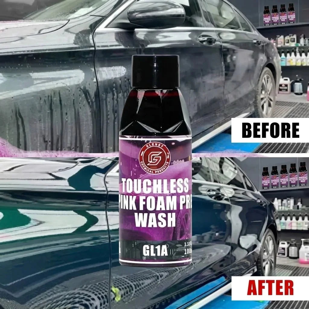 Premium Pink Foam Car Wash Soap Concentrate, High Foaming Cannon Liquid Detailing Cleanser, Extreme Dirt Remover & Shine Booster