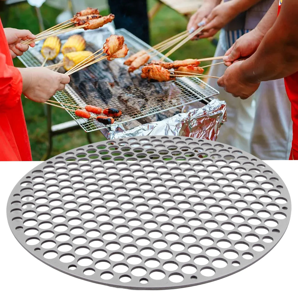 BBQ Mat Grid Outdoor Cooking Grill Net Barbecue Rack Grill Mesh 304 Stainless Steel BBQ Net Barbecue Accessories