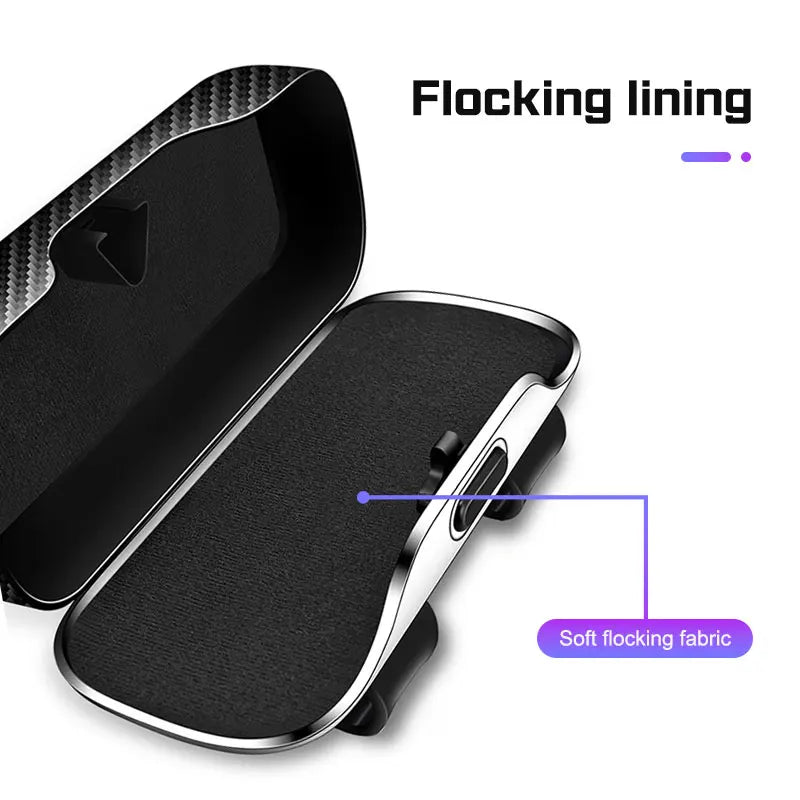 Universal Car Visor Glasses Box Portable For Xpeng G6 P7 P7i G9 P5 G3 G3i X9 X2 N5 F30 H93 Sunglasses Holder Eyeglasses Case