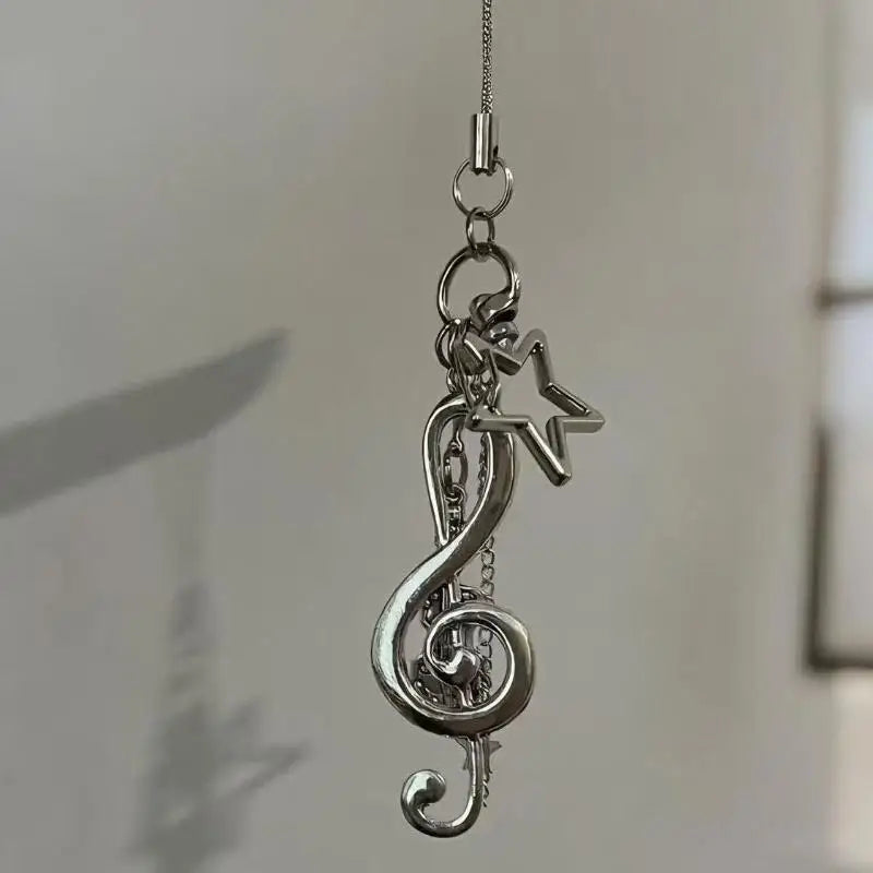 [CL]Trendy Y2K Musical Notes Backpack Pendant Creative Guitar Musical Element Keyrings Party Gift Ornaments Jewelry Gift[CL]