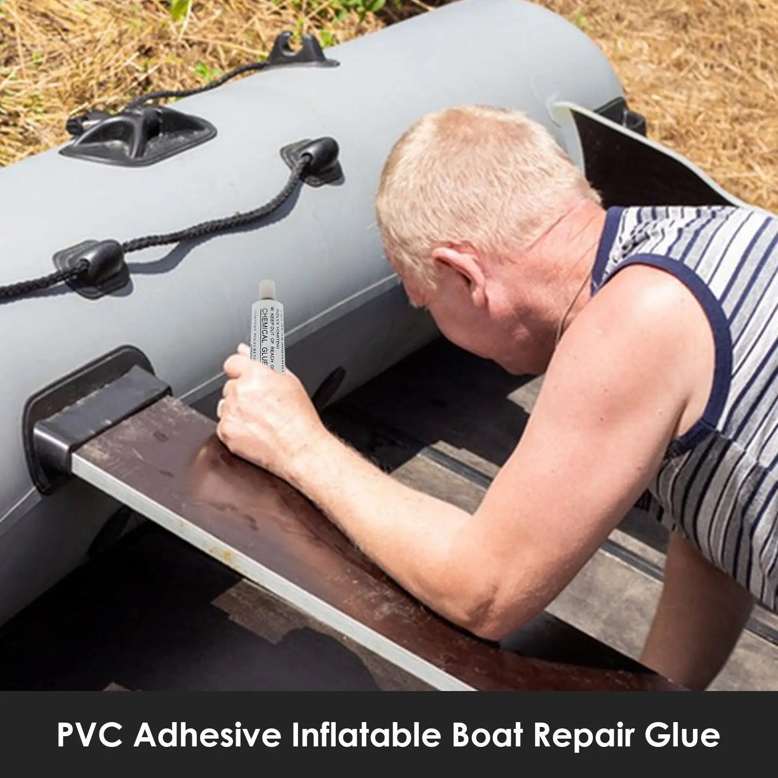 30ml PVC Boat Repair Glue Inflatable Boat Adhesive Glue Long Lasting Repair Tool for Air Cushion Inflatable Boat Kayak Raft