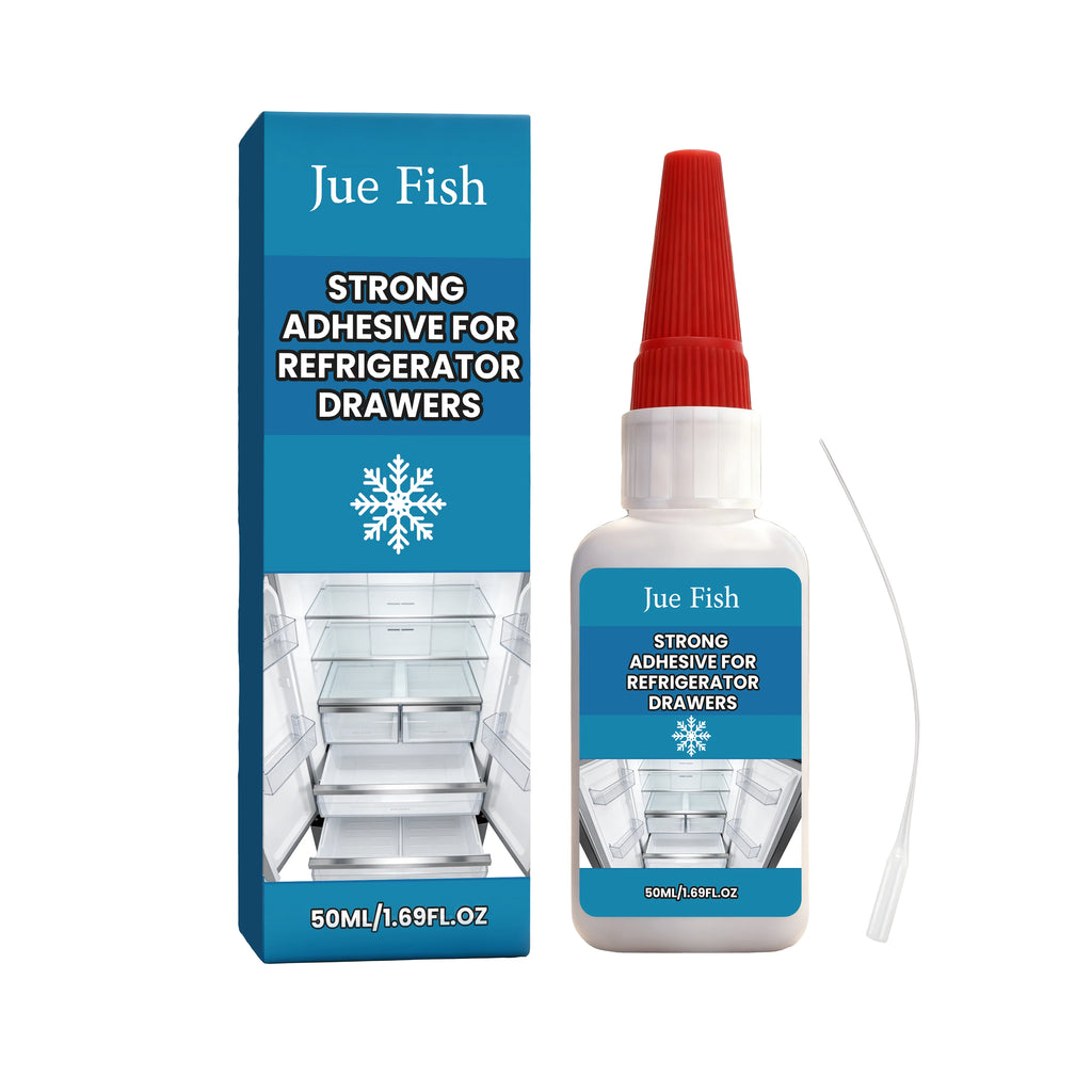 Fridge Drawer Repair Adhesive No Nail Strong Bond Instant Fix Freezer Interior Parts Glue Transparent Waterproof Household