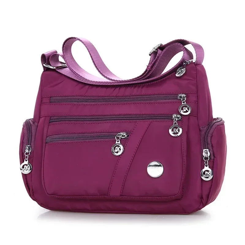 Multifunctional multi-compartment crossbody bag new lightweight leisure shoulder cloth bag cell phone coin purse