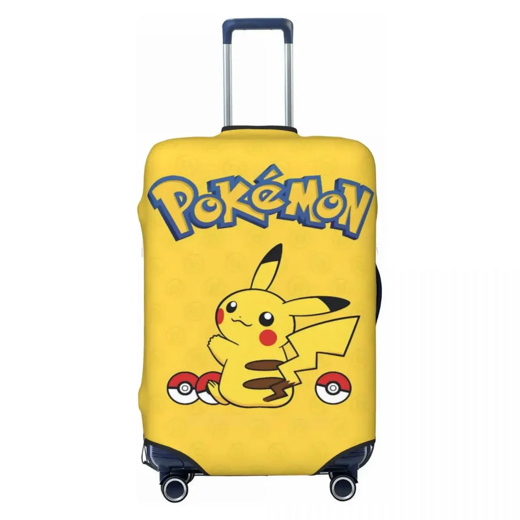 Premium Durable Luggage Cover P-Pikachizer Print Elastic 18-32 Inch Suitcases Dust Resistant Anti-Scratch Washable For Travel