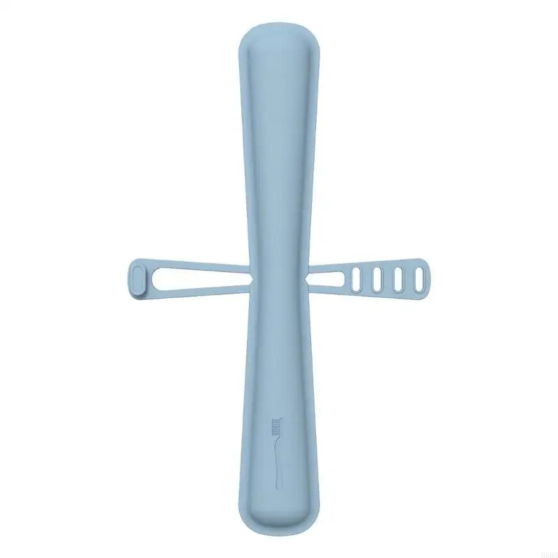 E0BD Reusable Silicone Toothbrush Cover Case For Traveler with Toothpaste Clip