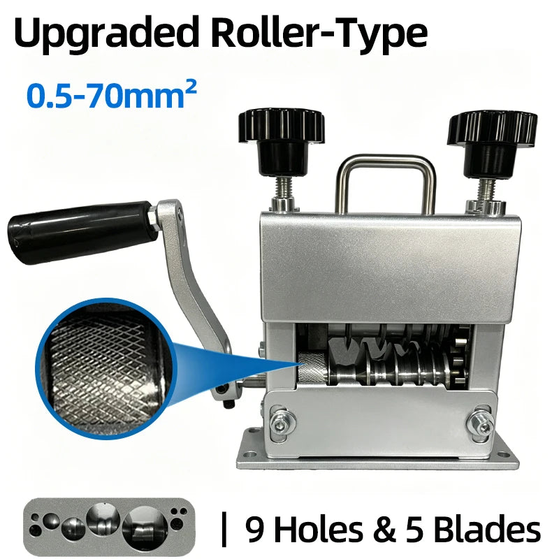 Double Drive Wire Stripper Machine Stripping Tool for 1-17mm Scrap Wire Copper Wire Stripper for Leftover Cable