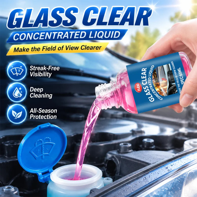 IFUBO Concentrated Car Glass Cleaner 60ML Windshield Washer Fluid Remove Oil Film Anti-Glare Clear Vision Auto Glass Care Liquid